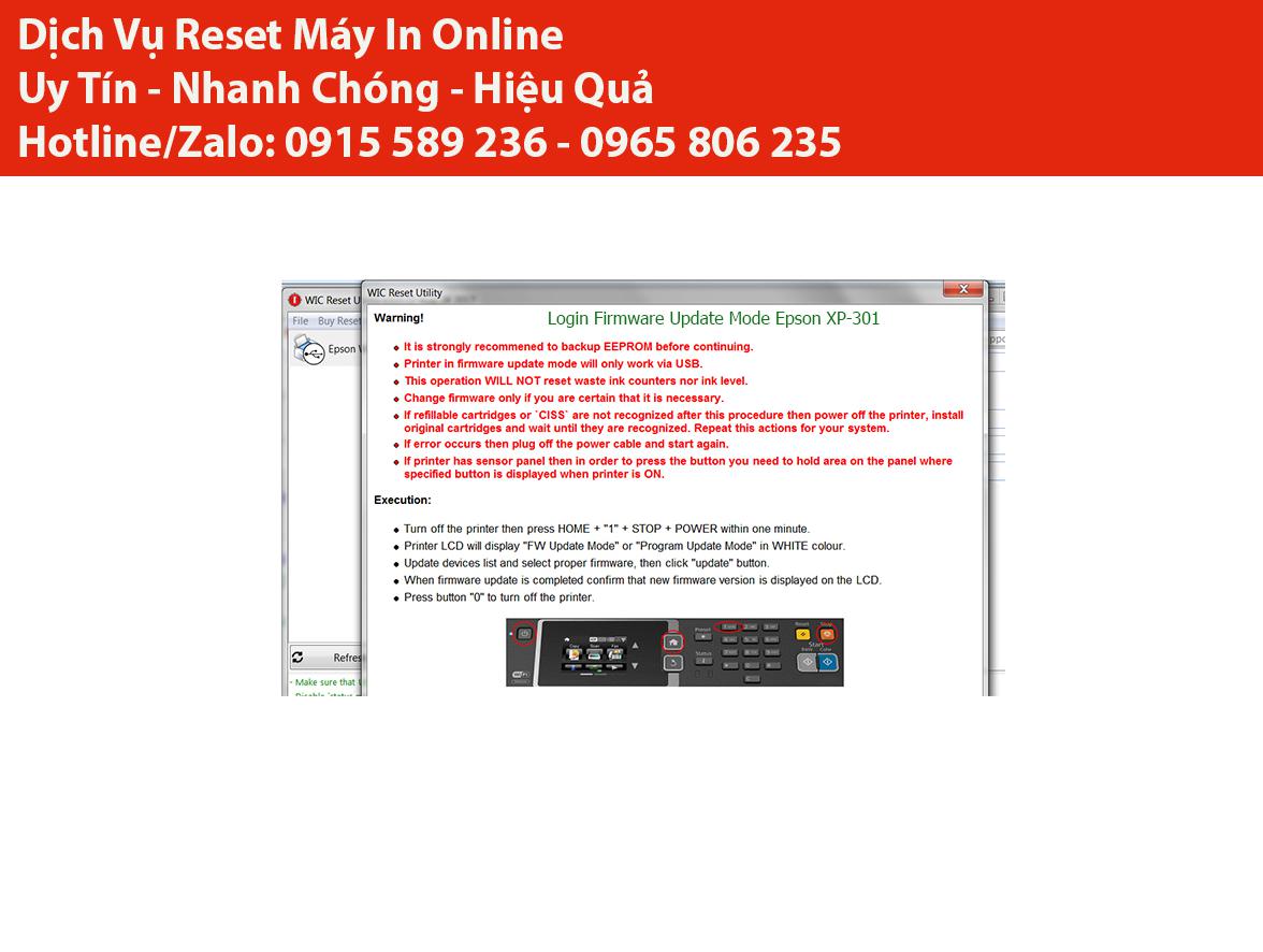 Key Firmware May In Epson XP-301 Step 3